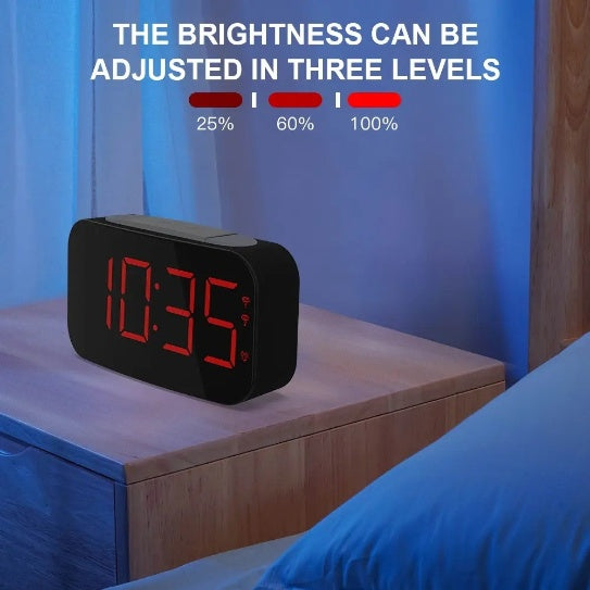 LED Digital Watch Alarm Clock Silent Alarm Clock Plastic Vibrating Alarm Clock For Sleepers