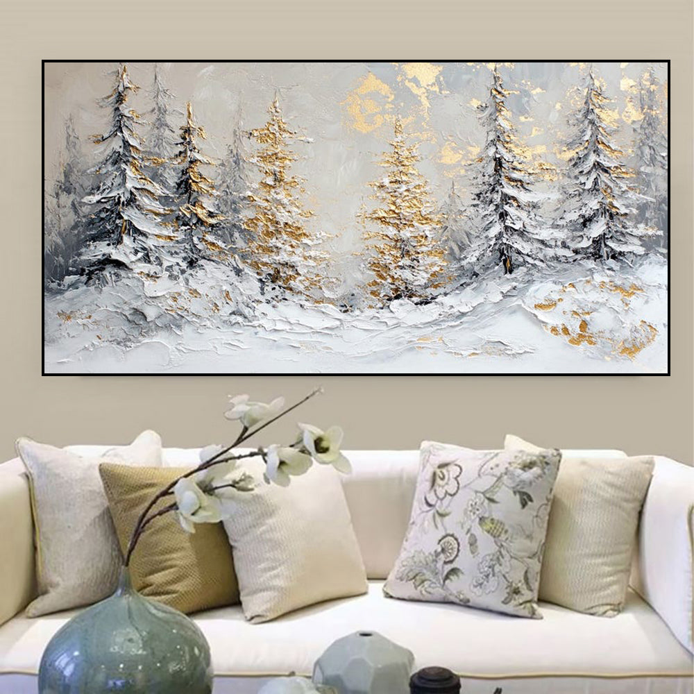 Handmade Oil Painting Canvas Wall Art Decoration Christmas Frameless