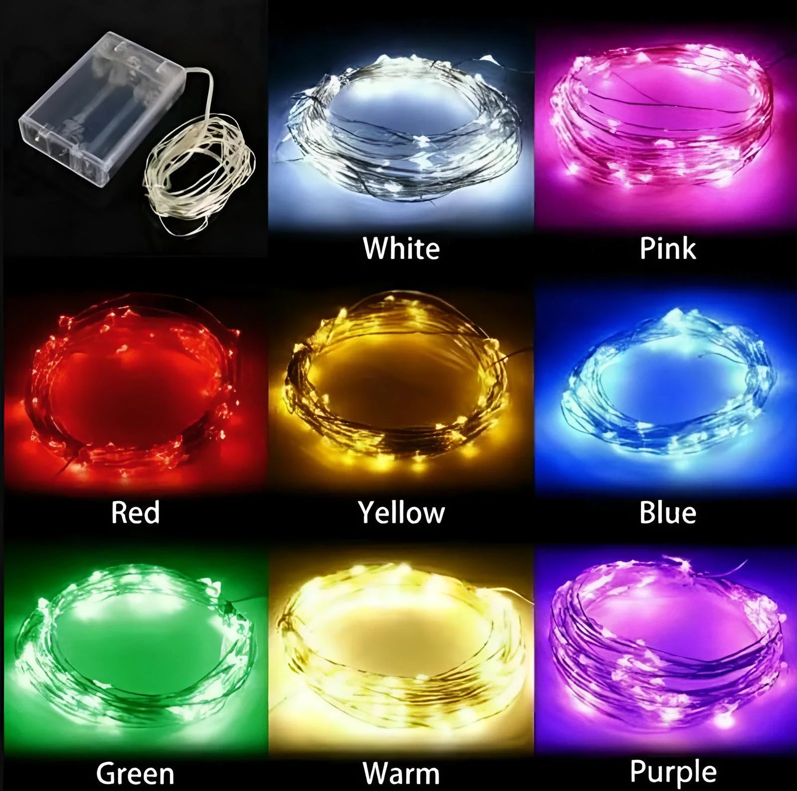 Fairy Tale Lamp Battery Box 10M Warm White -Color Light