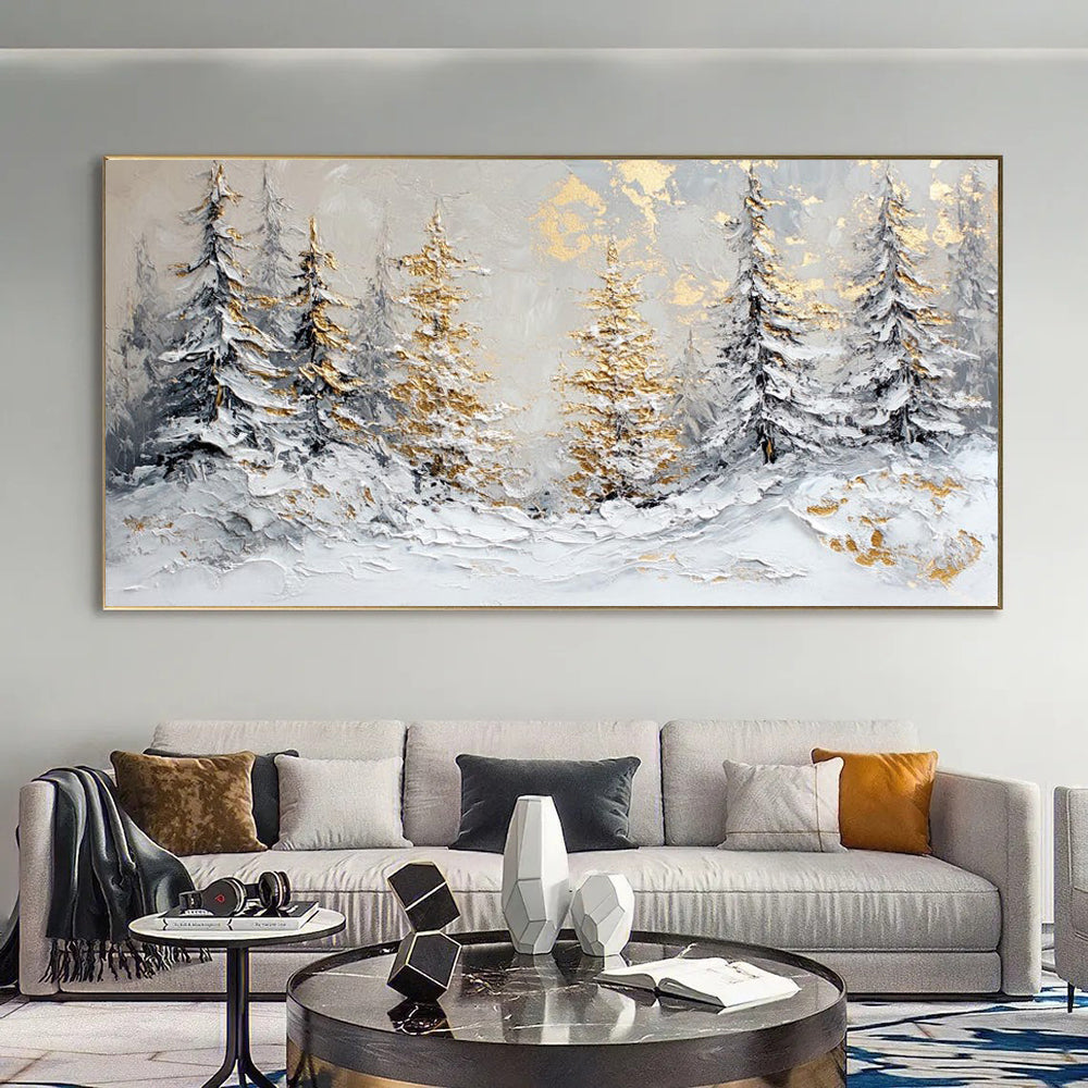 Handmade Oil Painting Canvas Wall Art Decoration Christmas Frameless