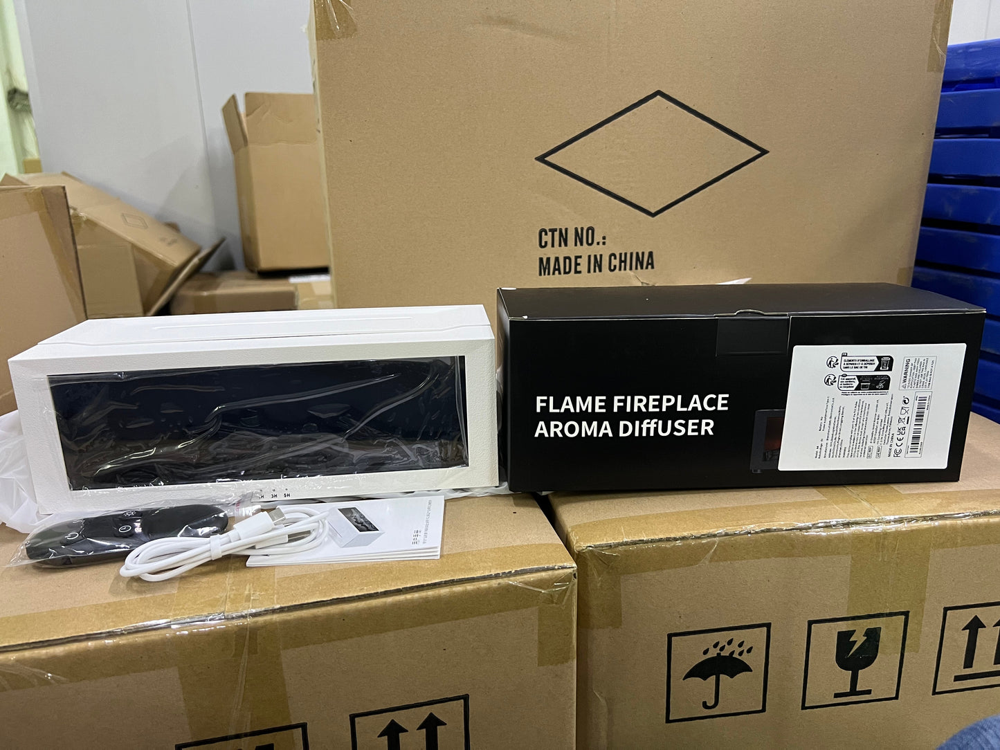 Warm Fireplace Simulation Aromatherapy