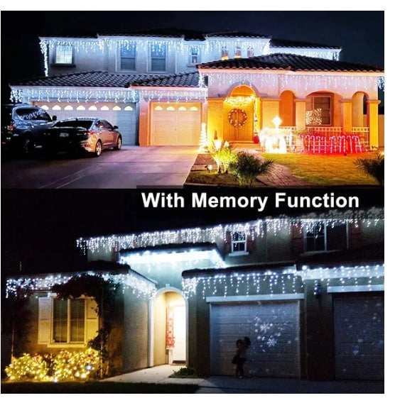 Curtain Icicle LED Fairy Lights