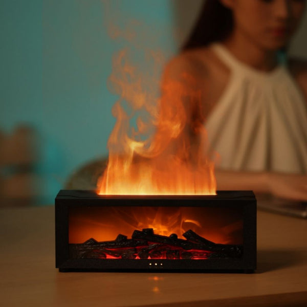 Warm Fireplace Simulation Aromatherapy