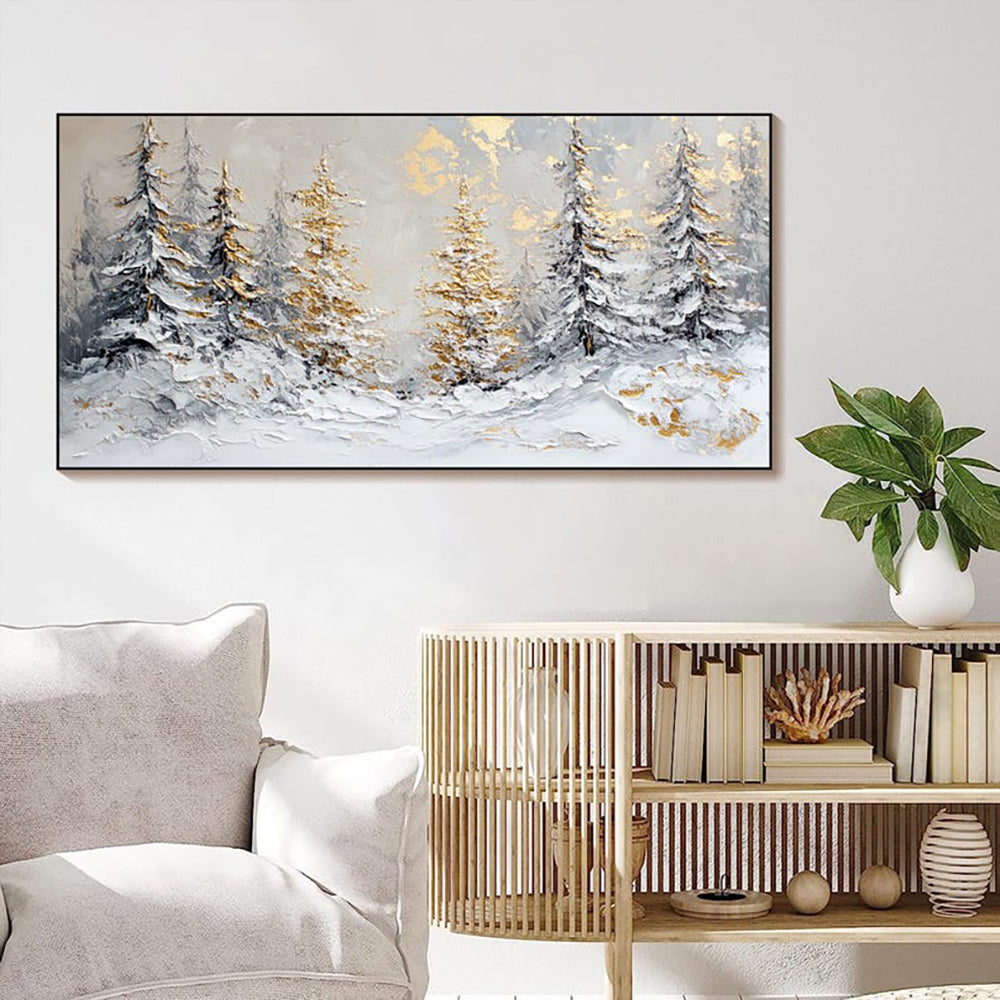 Handmade Oil Painting Canvas Wall Art Decoration Christmas Frameless